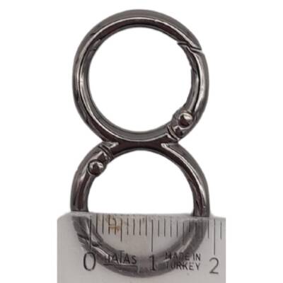 Angel Çanta Aksesuar 8 Model Füme Renk Yaylı Halka 1 Adet - 2