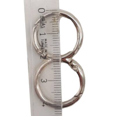 Angel Çanta Aksesuar 8 Model Gümüş Renk Yaylı Halka 1 Adet - 3