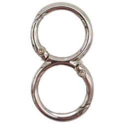 Angel Çanta Aksesuar 8 Model Gümüş Renk Yaylı Halka 1 Adet - Angel Çanta Aksesuar