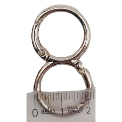 Angel Çanta Aksesuar 8 Model Gümüş Renk Yaylı Halka 1 Adet - 2