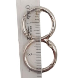 Angel Çanta Aksesuar 8 Model Gümüş Renk Yaylı Halka 1 Adet - 3