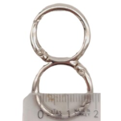 Angel Çanta Aksesuar 8 Model Gümüş Renk Yaylı Halka 1 Adet - 4