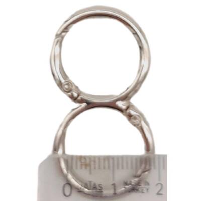 Angel Çanta Aksesuar 8 Model Gümüş Renk Yaylı Halka 1 Adet - 4