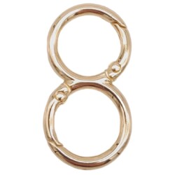 Angel Çanta Aksesuar 8 Model Light Gold Renk Yaylı Halka 1 Adet - Angel Çanta Aksesuar