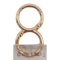 Angel Çanta Aksesuar 8 Model Light Gold Renk Yaylı Halka 1 Adet - 2