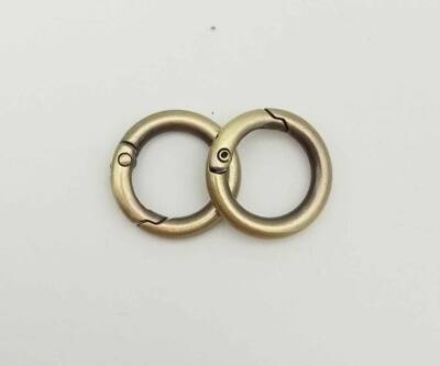 Angel Çanta Aksesuar Açık Antik Mini Yaylı Halka 2'Li - 1