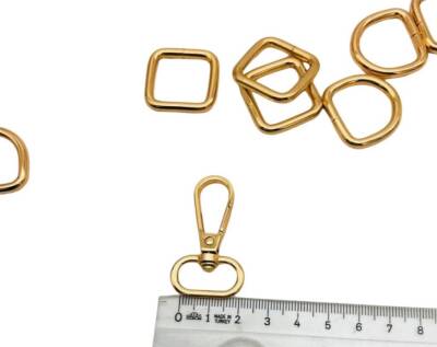 Angel Çanta Aksesuar Aksesuar Set 4 er Adet (Kanca, D Halka, Kare Halka, Mıknatıs) - 4