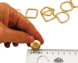 Angel Çanta Aksesuar Aksesuar Set 4 er Adet (Kanca, D Halka, Kare Halka, Mıknatıs) - 3