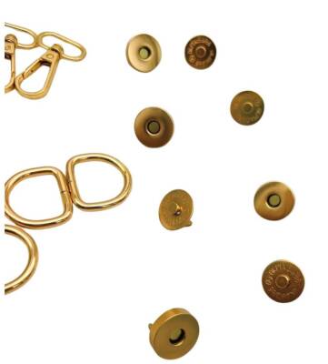 Angel Çanta Aksesuar Aksesuar Set 4 er Adet (Kanca, D Halka, Kare Halka, Mıknatıs) - 2