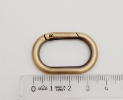 Angel Çanta Aksesuar Antik 3 cm Ovalize Yaylı Halka 1 Adet - 2