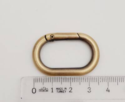 Angel Çanta Aksesuar Antik 3 cm Ovalize Yaylı Halka 1 Adet - 2