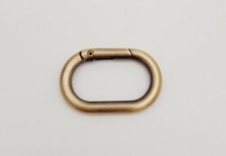 Angel Çanta Aksesuar Antik 3 cm Ovalize Yaylı Halka 1 Adet - 1