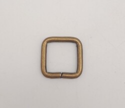 Angel Çanta Aksesuar Antik Renk 2 Cm Kare Halka - Angel Çanta Aksesuar