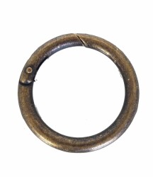 Angel Çanta Aksesuar Antik Renk 4 Cm Yaylı Halka - Angel Çanta Aksesuar