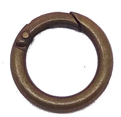 Angel Çanta Aksesuar Antik Renk Yaylı Halka - 1