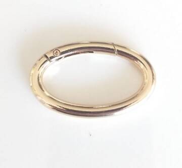 Angel Çanta Aksesuar Büyük Boy Gold Oval Yaylı Halka - 1