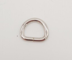 Angel Çanta Aksesuar D Halka 1.3 Cm Gümüş 1 Adet - Angel Çanta Aksesuar