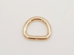 Angel Çanta Aksesuar D Halka 1.3 Cm Light Gold 1 Adet - Angel Çanta Aksesuar