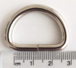 Angel Çanta Aksesuar D Halka 2.5 Cm Gümüş - Angel Çanta Aksesuar