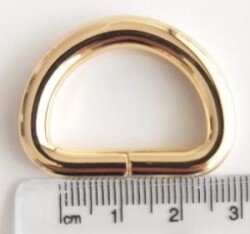 Angel Çanta Aksesuar D Halka 2.5 Cm Light Gold - Angel Çanta Aksesuar