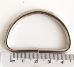 Angel Çanta Aksesuar D Halka 4 Cm Gümüş - Angel Çanta Aksesuar