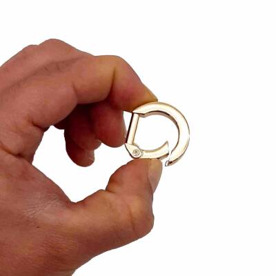 Angel Çanta Aksesuar D Model Yaylı Halka Light Gold - 1