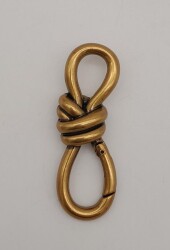 Angel Çanta Aksesuar Düğüm Model Antik Renk Yaylı Halka 1 Adet - Angel Çanta Aksesuar