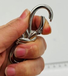 Angel Çanta Aksesuar Düğüm Model Gümüş Renk Yaylı Halka 1 Adet - 2