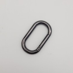 Angel Çanta Aksesuar Füme Büyük Boy Ovalize Yaylı Halka 1 Adet - 2