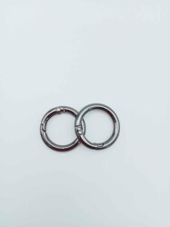 Angel Çanta Aksesuar Füme Renk 2 Cm Yaylı Halka 2Li - Angel Çanta Aksesuar