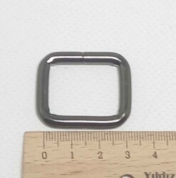 Angel Çanta Aksesuar Füme Renk 2X3 Cm Dikdörtgen Halka - Angel Çanta Aksesuar
