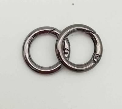 Angel Çanta Aksesuar Füme Renk Mini Yaylı Halka 2'Li - 1