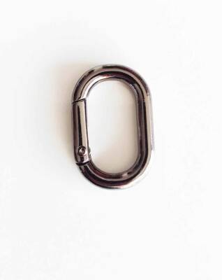 Angel Çanta Aksesuar Füme Renk Ovalize Yaylı Halka - 1