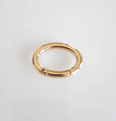 Angel Çanta Aksesuar Gold Oval Yaylı Halka - 1