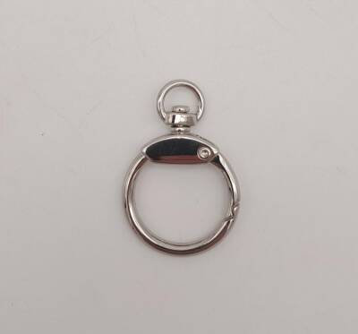 Angel Çanta Aksesuar Gövdeli Relaks Yaylı Halka Gümüş Renk - 1