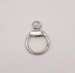 Angel Çanta Aksesuar Gövdeli Relaks Yaylı Halka Gümüş Renk - 2