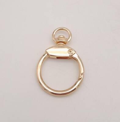 Angel Çanta Aksesuar Gövdeli Relaks Yaylı Halka Light Gold Renk - 2