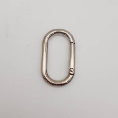 Angel Çanta Aksesuar Gümüş Büyük Boy Ovalize Yaylı Halka 1 Adet - 3