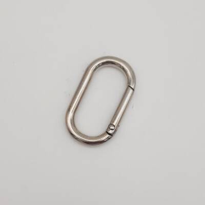 Angel Çanta Aksesuar Gümüş Büyük Boy Ovalize Yaylı Halka 1 Adet - 2