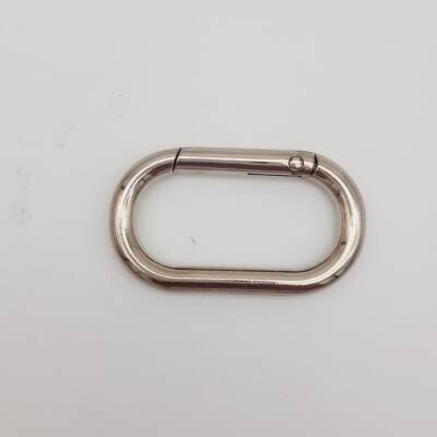 Angel Çanta Aksesuar Gümüş Büyük Boy Ovalize Yaylı Halka 1 Adet - 1