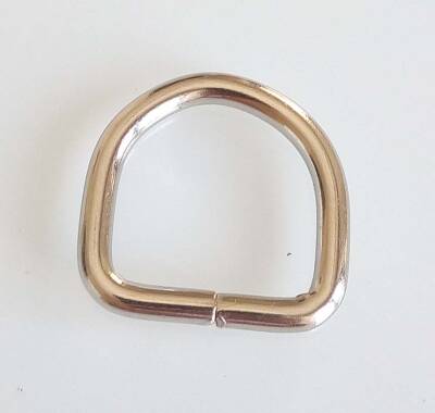 Angel Çanta Aksesuar Gümüş D Halka 2Cm Lik 1 Adet - 1