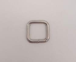Angel Çanta Aksesuar Gümüş Renk 2 Cm Kare Halka - Angel Çanta Aksesuar