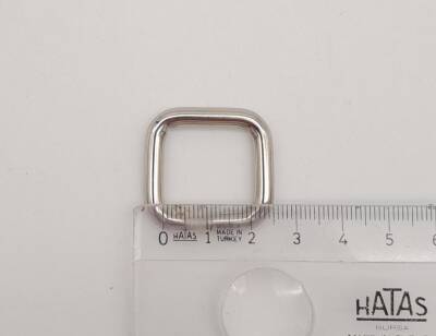 Angel Çanta Aksesuar Gümüş Renk 2 Cm Kare Halka - 2