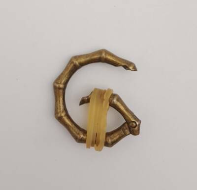 Angel Çanta Aksesuar Köşeli Yaylı Halka Antik Renk 1 Adet - 2