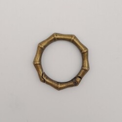 Angel Çanta Aksesuar Köşeli Yaylı Halka Antik Renk 1 Adet - Angel Çanta Aksesuar