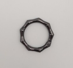 Angel Çanta Aksesuar Köşeli Yaylı Halka Füme Renk 1 Adet - Angel Çanta Aksesuar