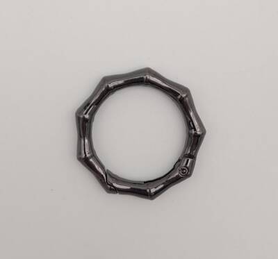 Angel Çanta Aksesuar Köşeli Yaylı Halka Füme Renk 1 Adet - 1