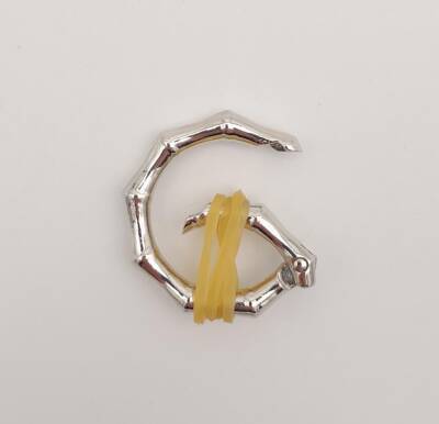 Angel Çanta Aksesuar Köşeli Yaylı Halka Gümüş Renk 1 Adet - 2