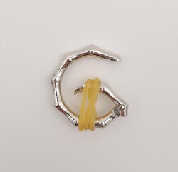 Angel Çanta Aksesuar Köşeli Yaylı Halka Gümüş Renk 1 Adet - 2