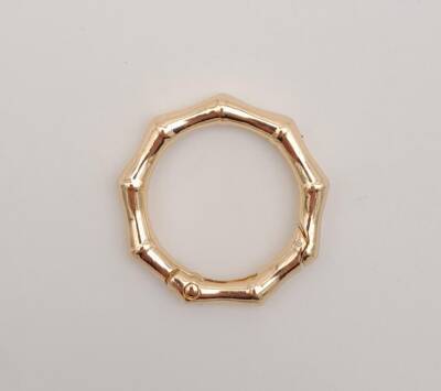 Angel Çanta Aksesuar Köşeli Yaylı Halka Light Gold Renk 1 Adet - 1